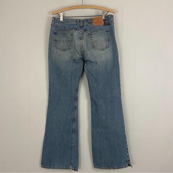 Lucky Brand Dungarees Jeans Jet Setter Denim Distressed Woman’s Sz 6 28 - Picture 2 of 14